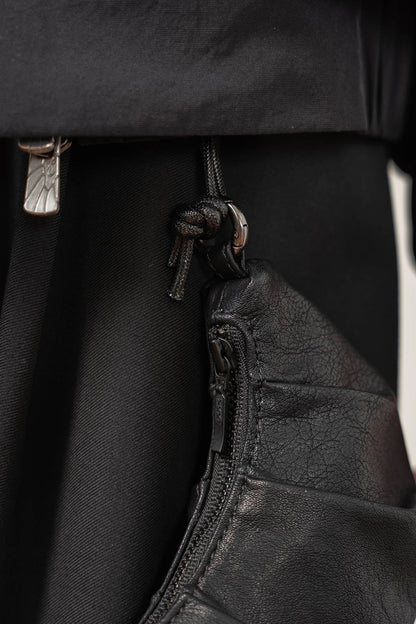 Charming Mini Croissant Coin Purse -  premium leather coin pouch - Charming Mini Croissant Coin Purse with Zipper Closure - View 5