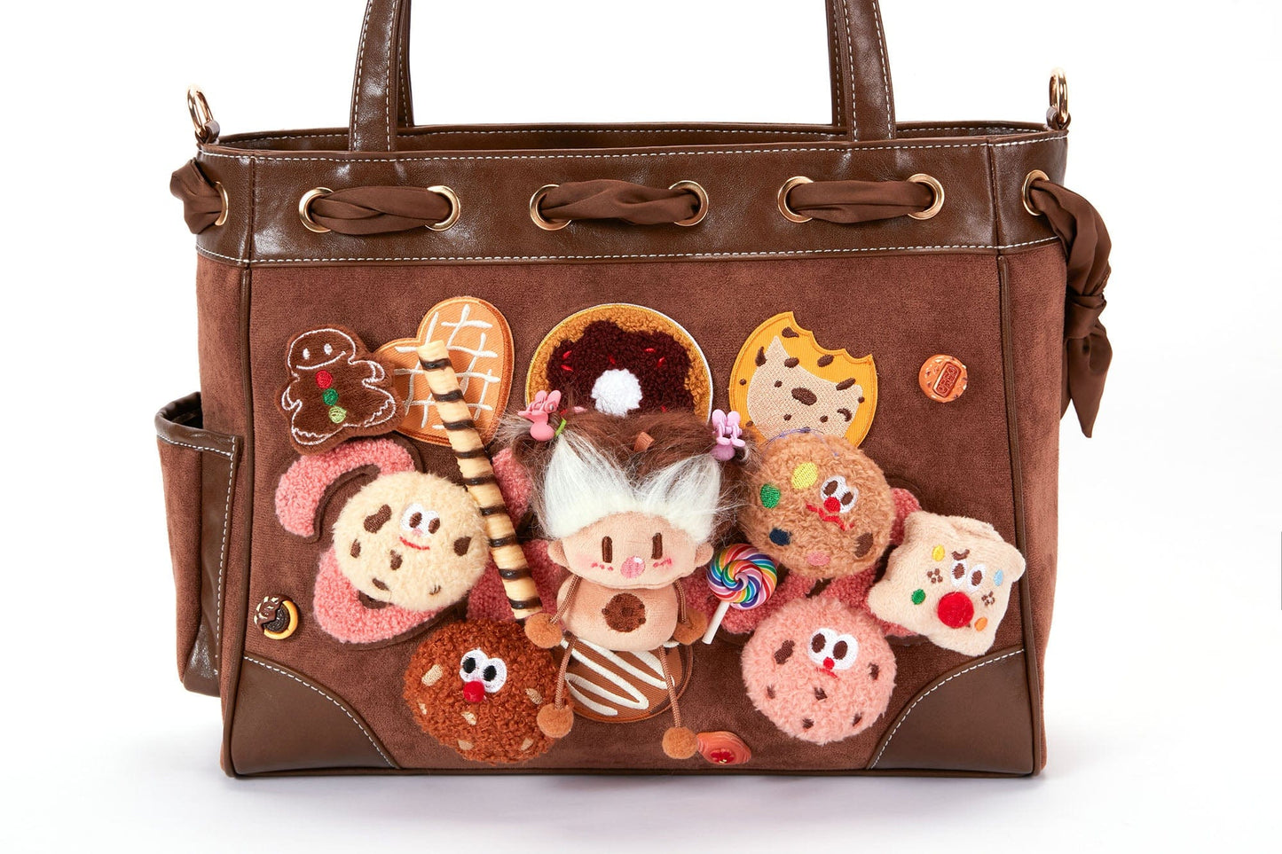 Charming Plush Doll Tote Bag -  tote bag - Charming Plush Doll Tote Bag with Dessert Details - View 16