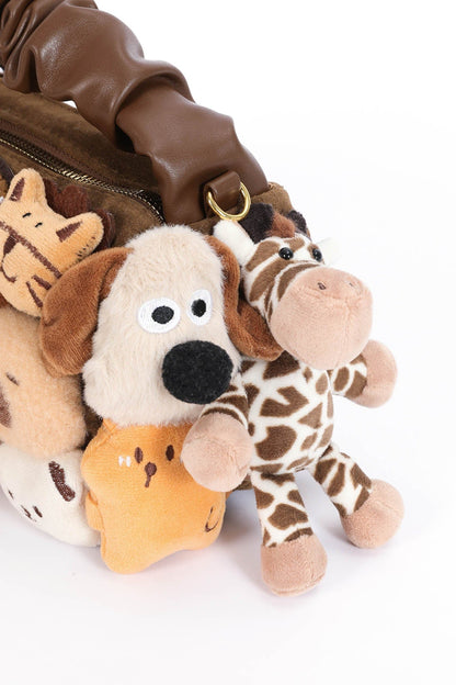 Charming Plush Toy Tote -  forest friends - Whimsical Plush Toy Tote for Organized Adventures - View 15