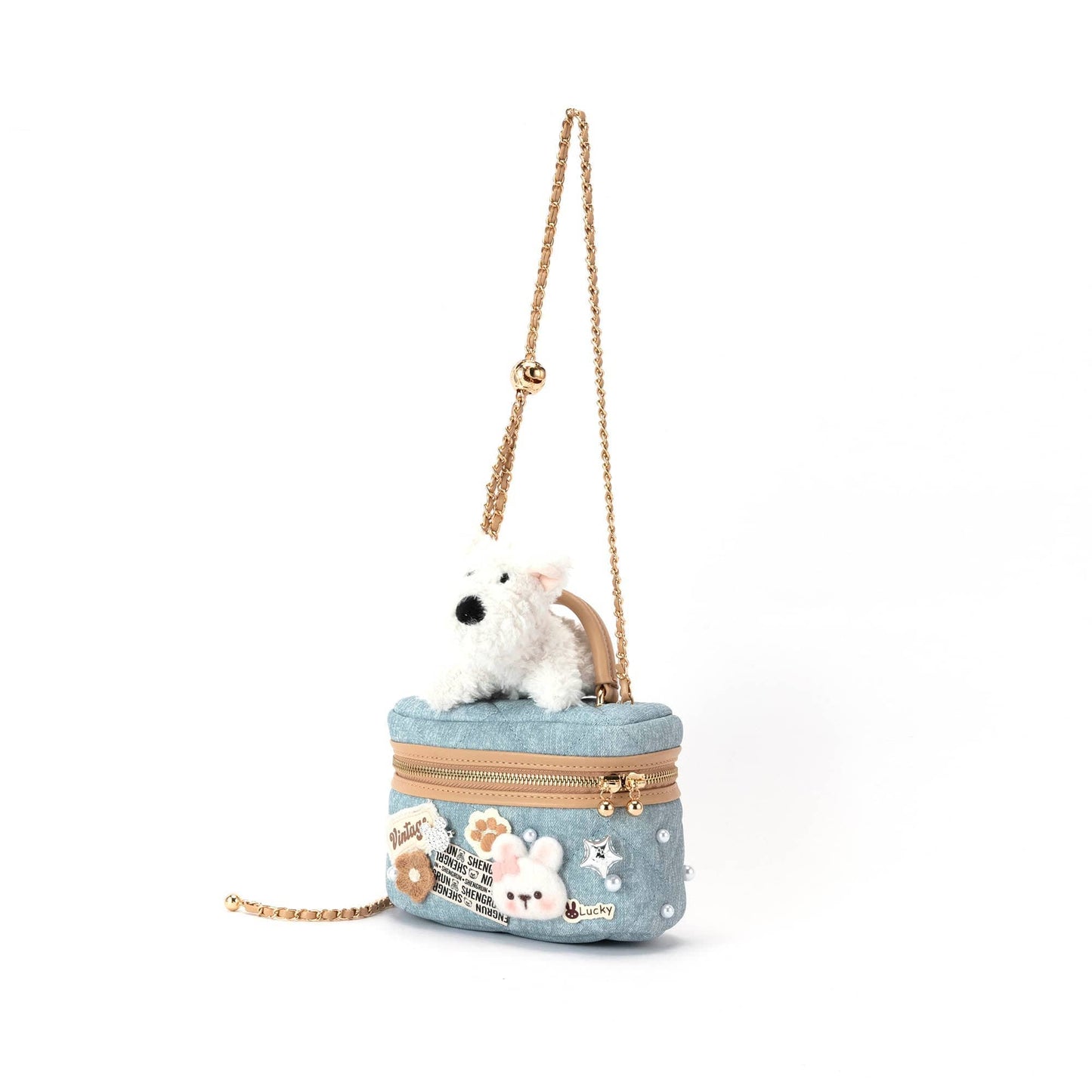 Charming Westie Crossbody Cosmetic Bag -  cosmetic bag - Whimsical Terrier Crossbody Cosmetic Bag for Stylish Storage - View 12