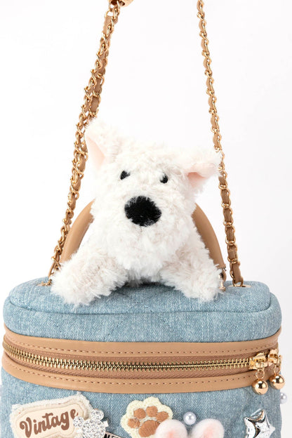 Charming Westie Crossbody Cosmetic Bag -  dog bag - Whimsical Terrier Crossbody Cosmetic Bag for Stylish Storage - View 13