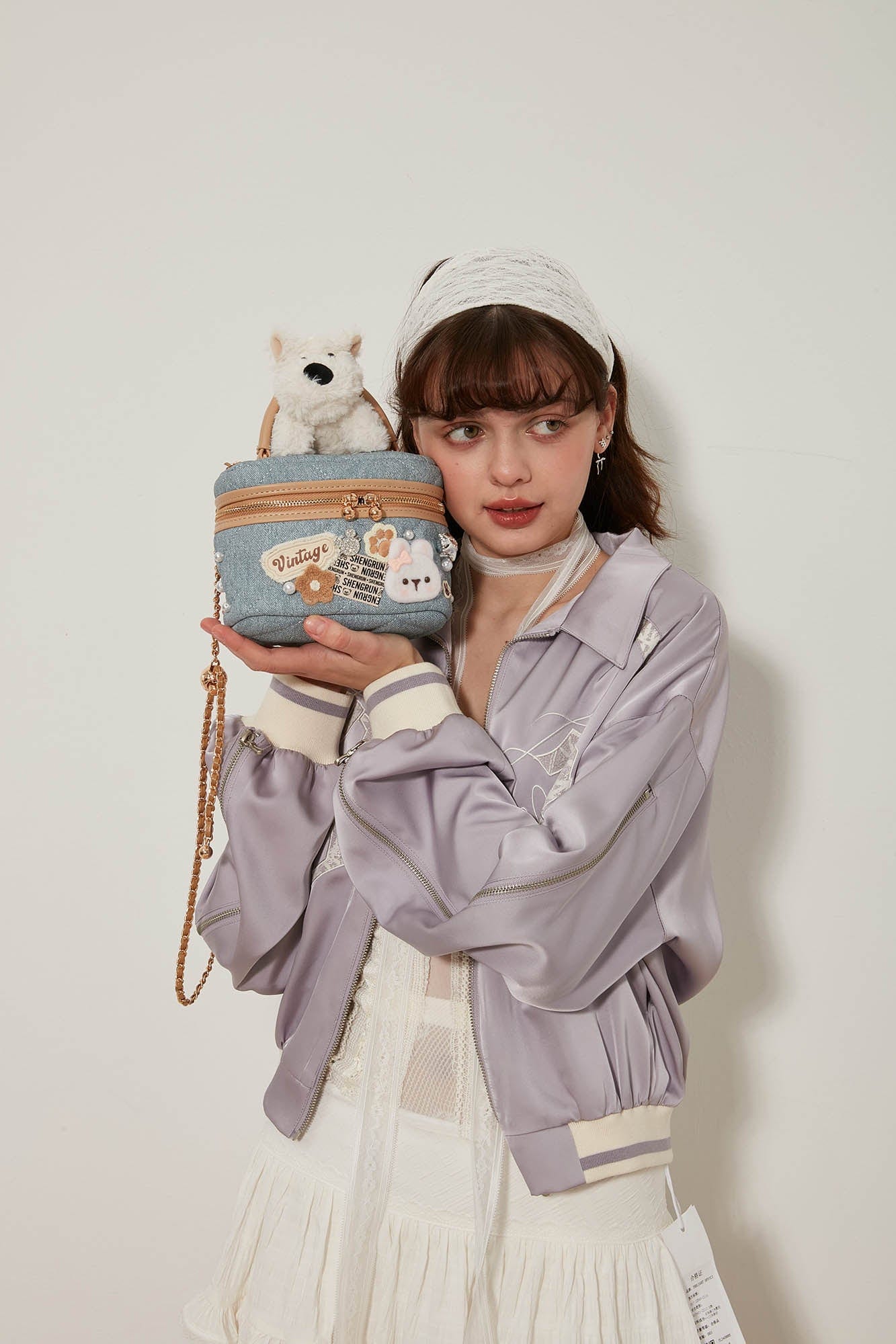 Charming Westie Crossbody Cosmetic Bag -  dog bag - Whimsical Terrier Crossbody Cosmetic Bag for Stylish Storage - View 5