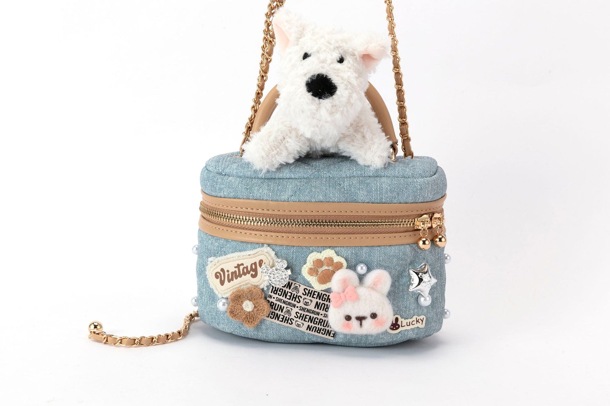 Charming Westie Crossbody Cosmetic Bag -  westie - Whimsical Terrier Crossbody Cosmetic Bag for Stylish Storage - View 16