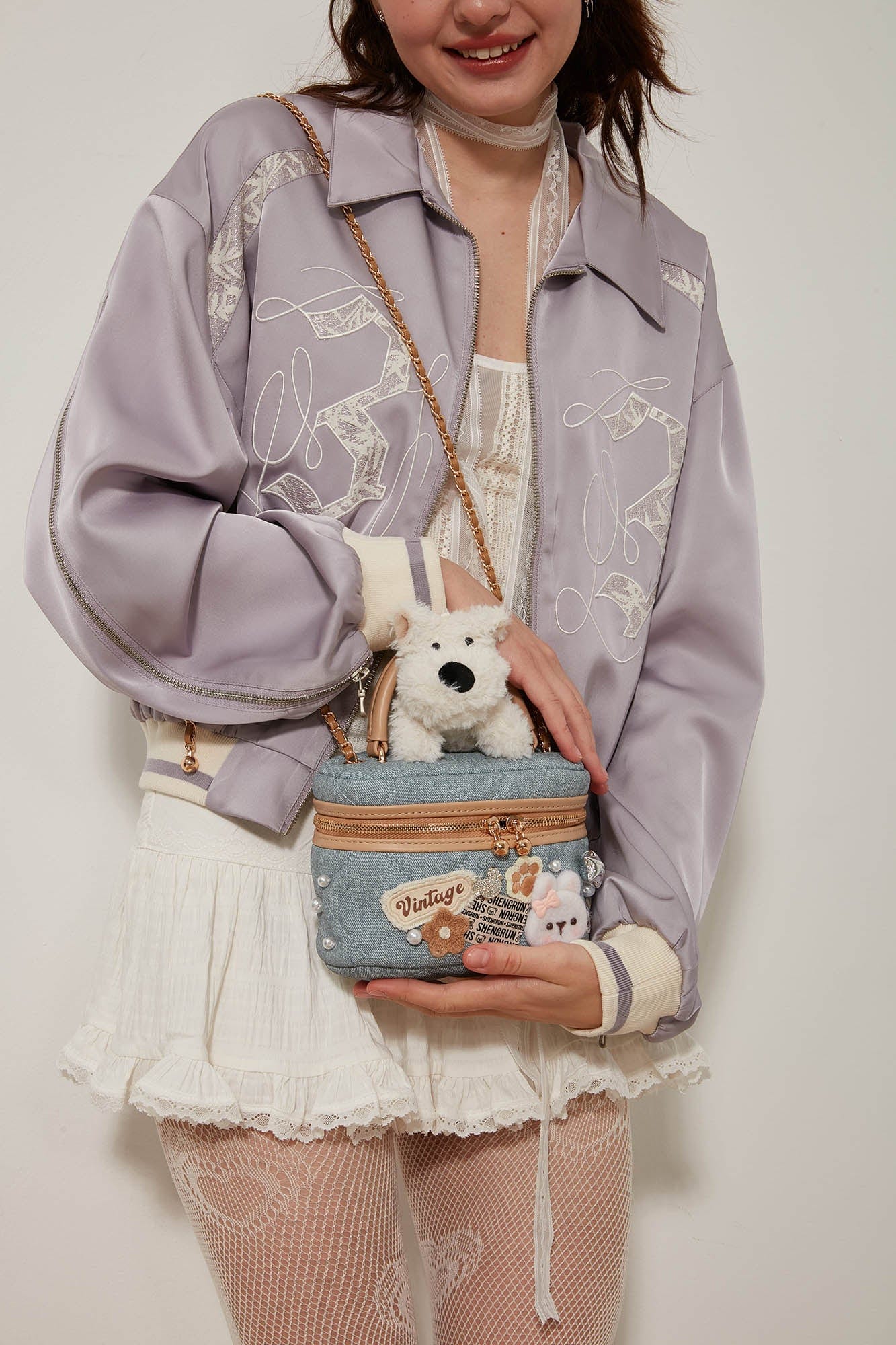 Charming Westie Crossbody Cosmetic Bag -  westie - Whimsical Terrier Crossbody Cosmetic Bag for Stylish Storage - View 8