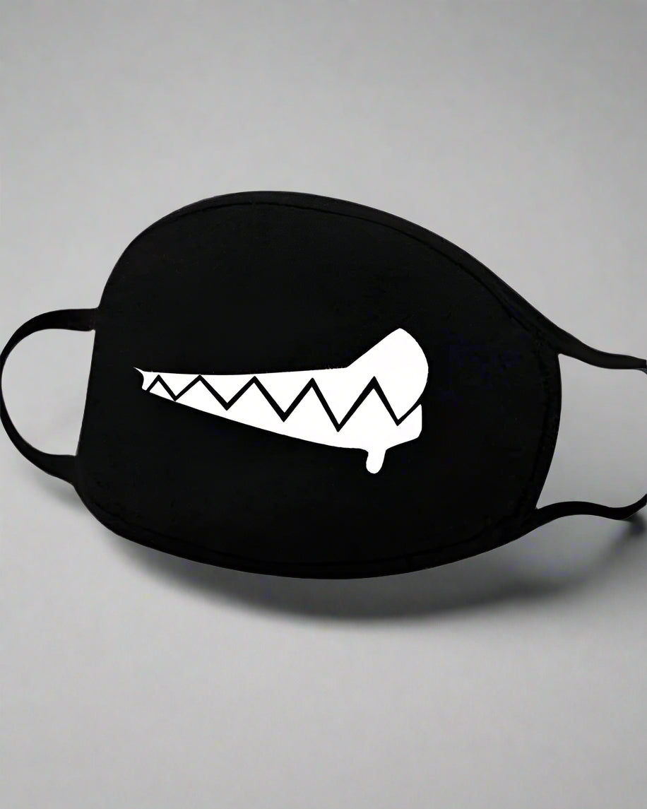 Cheerful Cotton Smile Mask - futuristic face mask - Cheerful Cotton Smile Mask for Urban Techwear Style - Main view