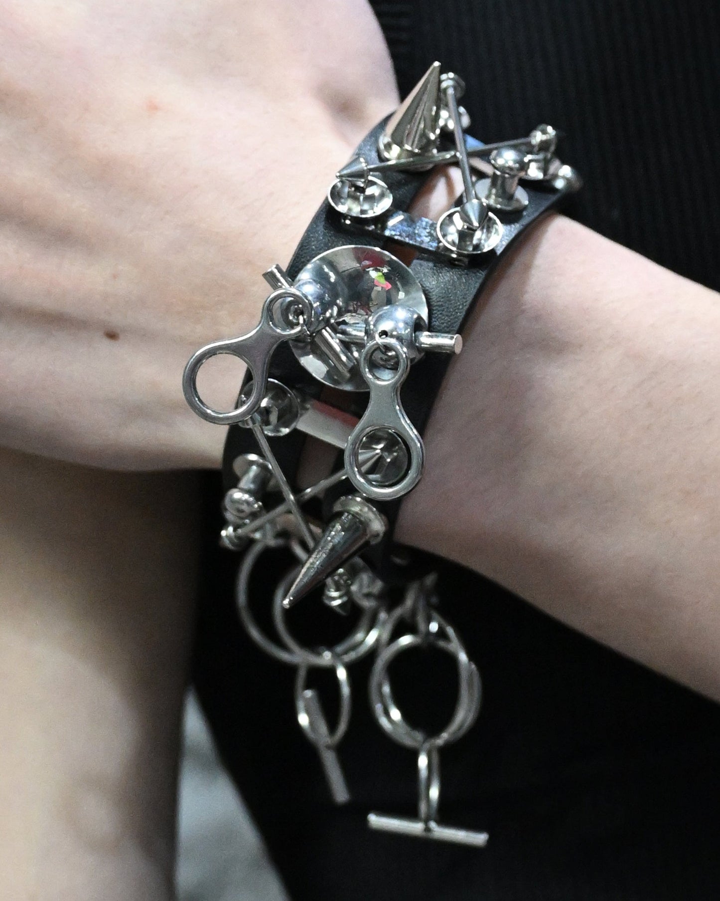 Chic Adjustable Rivet Bracelet -  rivet bracelet - Chic Adjustable Rivet Bracelet for Bold Style - View 13