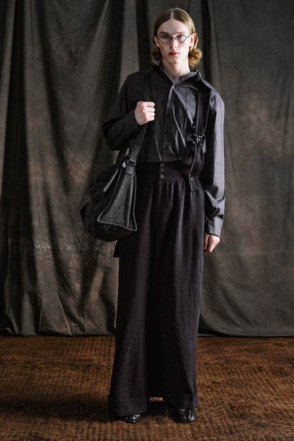 Chic Asymmetrical Buttoned Shoulder Bag -  buttoned bag - Stylish Asymmetrical Buttoned Shoulder Bag for Any Occasion - View 3