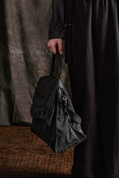 Chic Asymmetrical Buttoned Shoulder Bag -  shoulder bag - Stylish Asymmetrical Buttoned Shoulder Bag for Any Occasion - View 7