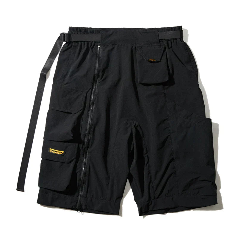 Chic Black Cargo Shorts -  cotton polyester cargo shorts - Stylish Black Cargo Shorts for Trendy Urban Wear - View 4