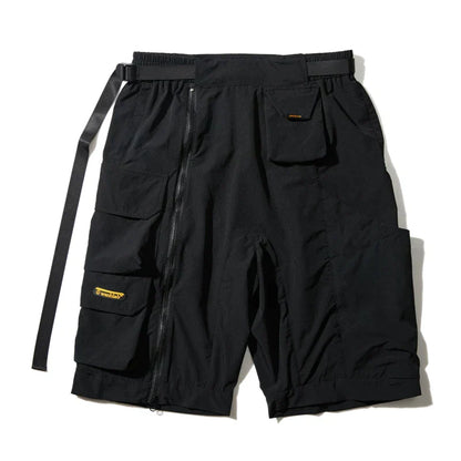 Chic Black Cargo Shorts -  cotton polyester cargo shorts - Stylish Black Cargo Shorts for Trendy Urban Wear - View 4
