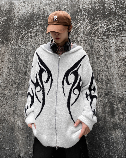 Chic Black Hoodie Cardigan - BEST SELLERS - Versatile Black Hoodie Cardigan for Comfort & Style - Main view