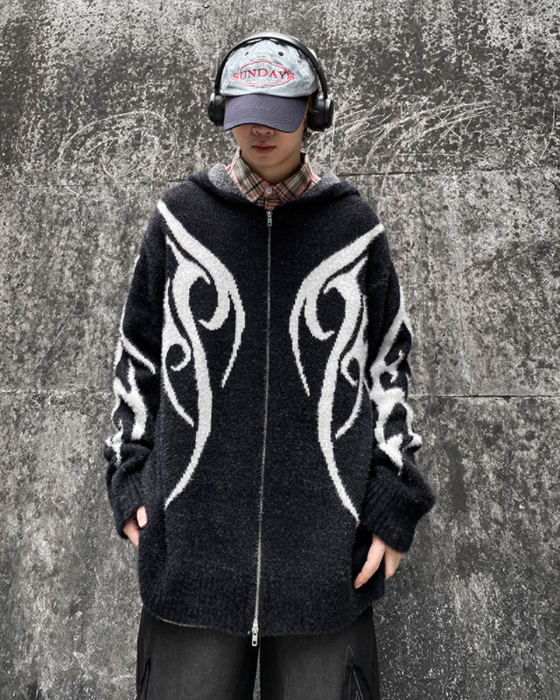 Chic Black Hoodie Cardigan - black hoodie - Versatile Black Hoodie Cardigan for Comfort & Style - View 2