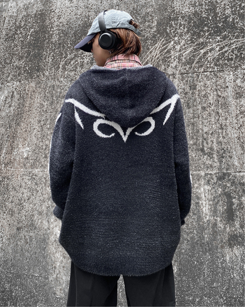 Chic Black Hoodie Cardigan -  comfortable hoodie - Versatile Black Hoodie Cardigan for Comfort & Style - View 4