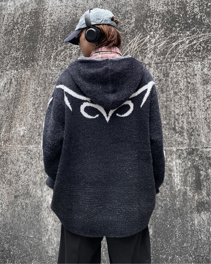 Chic Black Hoodie Cardigan -  comfortable hoodie - Versatile Black Hoodie Cardigan for Comfort & Style - View 4
