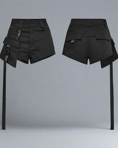 Chic Cargo Shorts for Adventurers - Summer Techwear - Lightweight Cargo Shorts for Stylish Summer Adventures - View 11