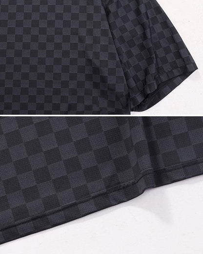 Chic Checkerboard Summer Tee -  summer tee - Chic Checkerboard Summer Tee - Lightweight & Breathable - View 9