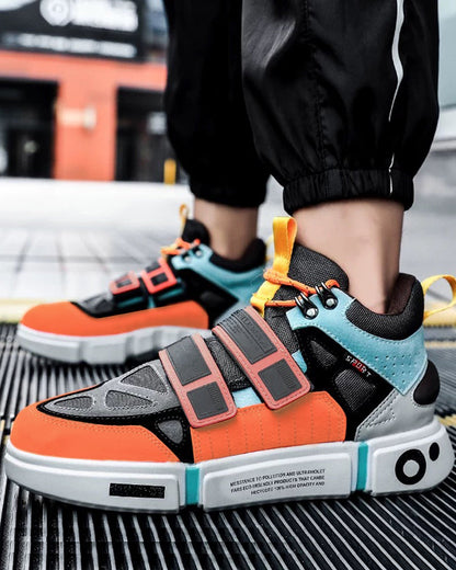 Chic Color Block Unisex Sneakers - functional techwear shoes - Chic Color Block Unisex Sneakers for Modern Style - View 8