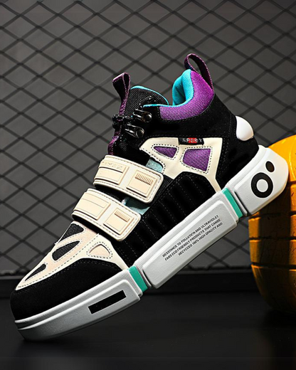 Chic Color Block Unisex Sneakers -  color block - Chic Color Block Unisex Sneakers for Modern Style - View 3