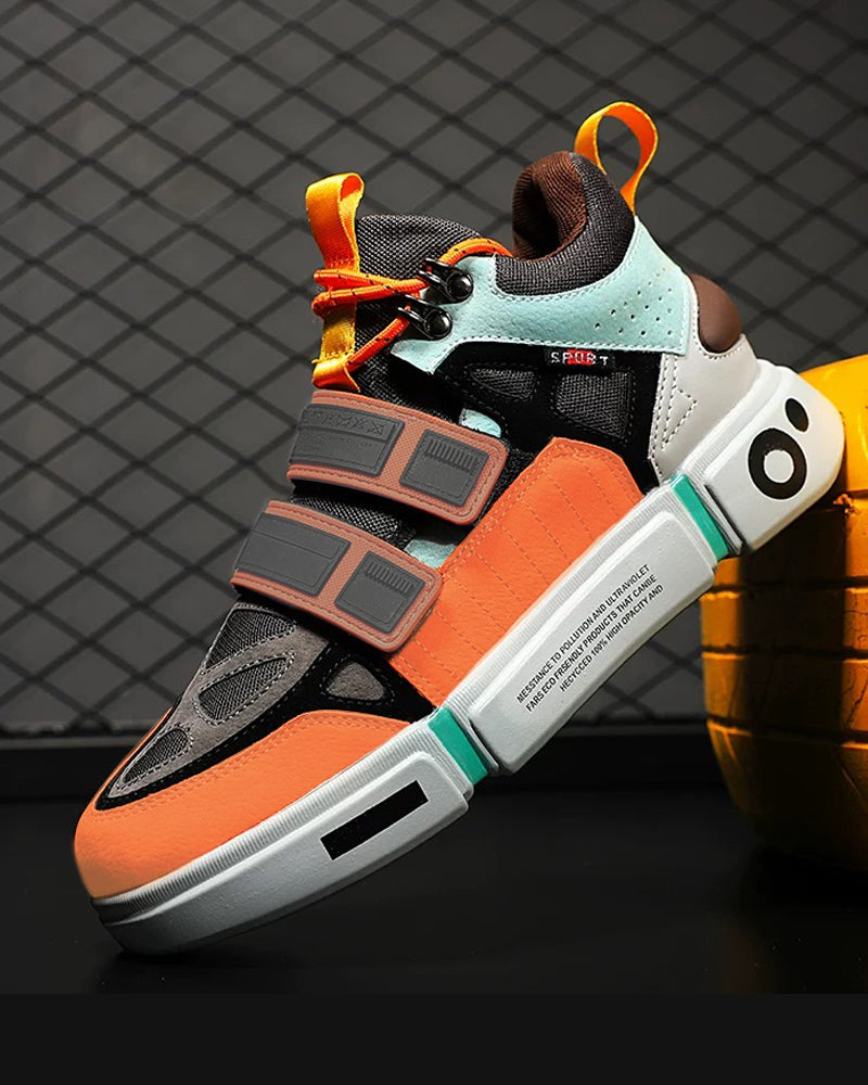 Chic Color Block Unisex Sneakers -  modern footwear - Chic Color Block Unisex Sneakers for Modern Style - View 5