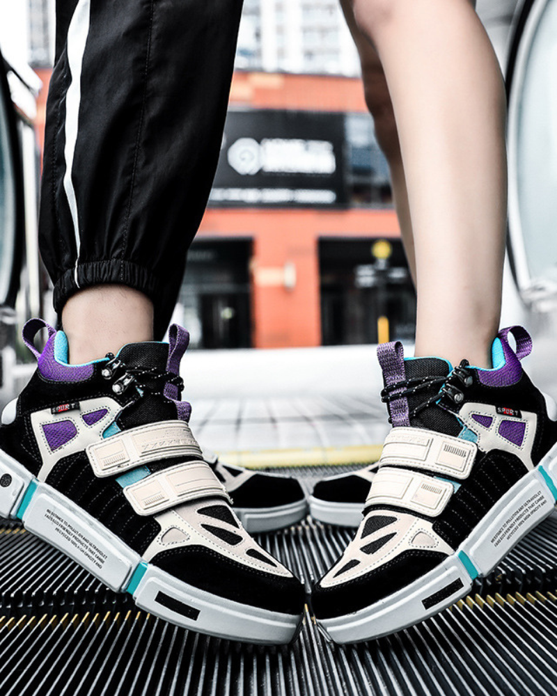 Chic Color Block Unisex Sneakers -  durable oxford cloth sneakers - Chic Color Block Unisex Sneakers for Modern Style - View 11