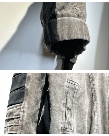 Chic Contrast Trim Jacket -  cotton jacket - Chic Contrast Trim Jacket in Coffee Color - View 11