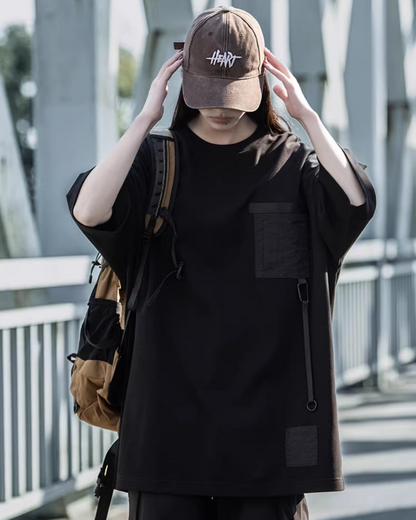 Chic Couple's Street Style Tee -  casual tee - Couple's Street Style Loose Fit T-Shirt - View 3