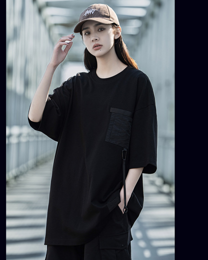 Chic Couple's Street Style Tee -  loose fit - Couple's Street Style Loose Fit T-Shirt - View 5