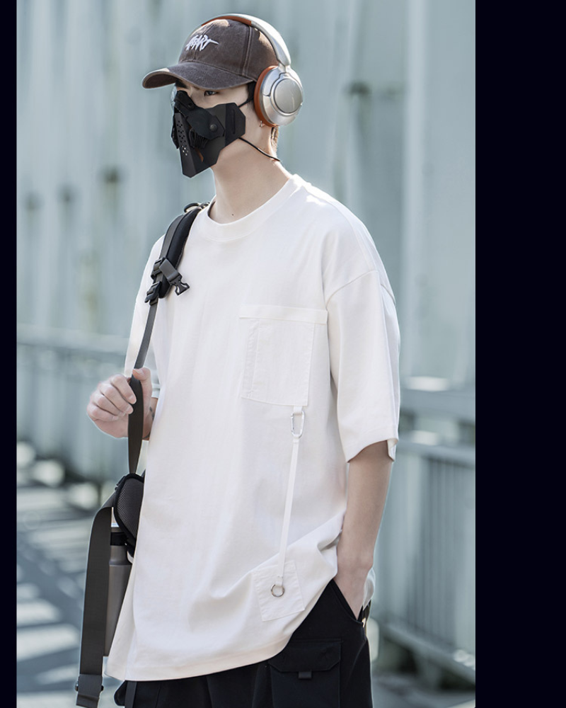 Chic Couple's Street Style Tee -  t-shirt for layering - Couple's Street Style Loose Fit T-Shirt - View 6