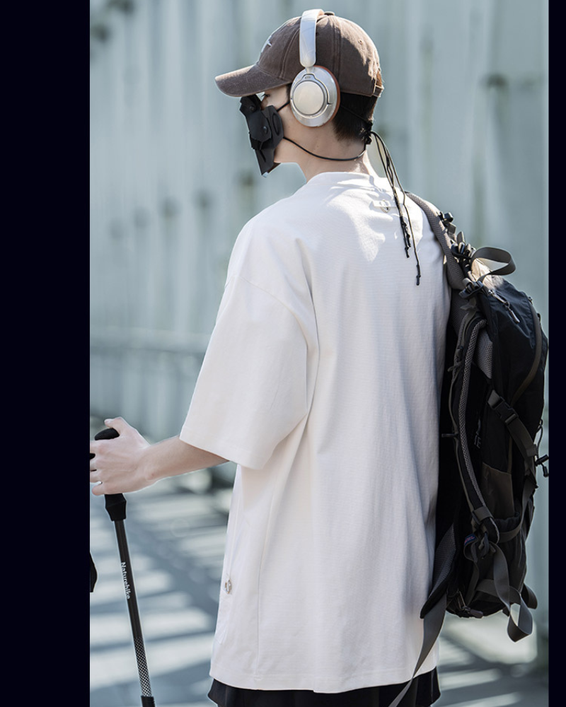 Chic Couple's Street Style Tee -  urban fashion - Couple's Street Style Loose Fit T-Shirt - View 8