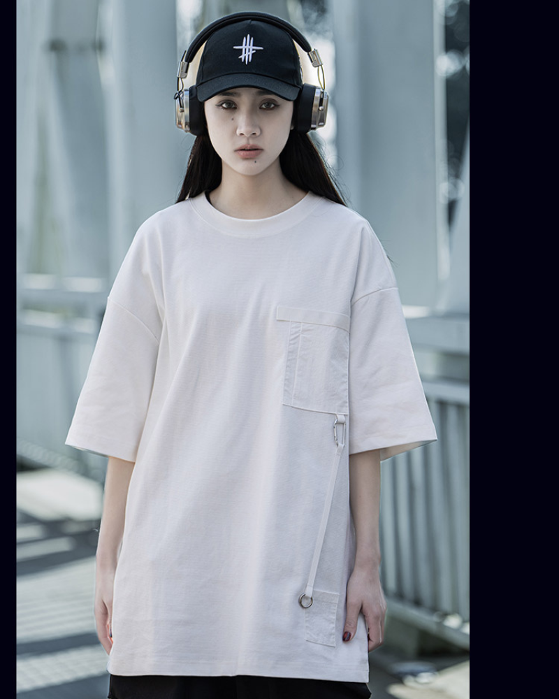 Chic Couple's Street Style Tee - versatile design t-shirt - Couple's Street Style Loose Fit T-Shirt - View 2