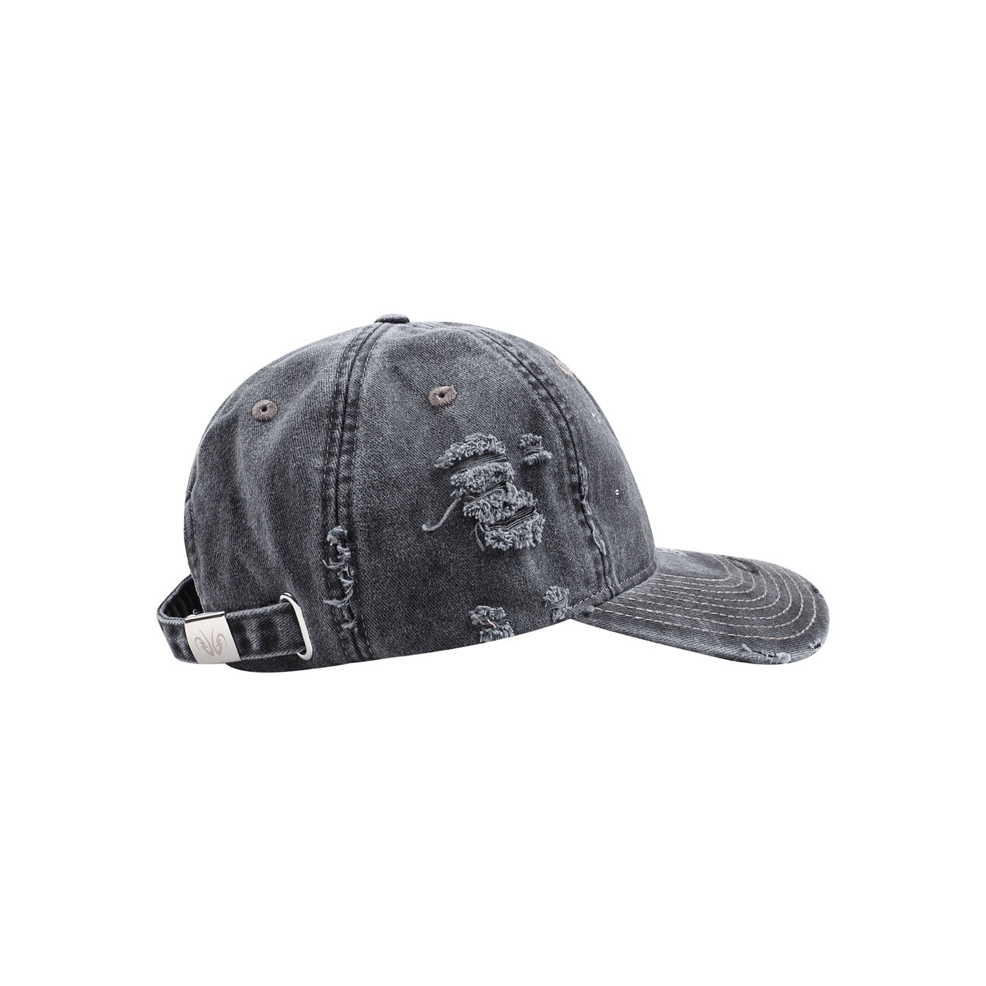 Chic Crystallized Distressed Hat -  crystallized hat - Stylish Distressed Hat with Crystals for Unique Flair - View 4