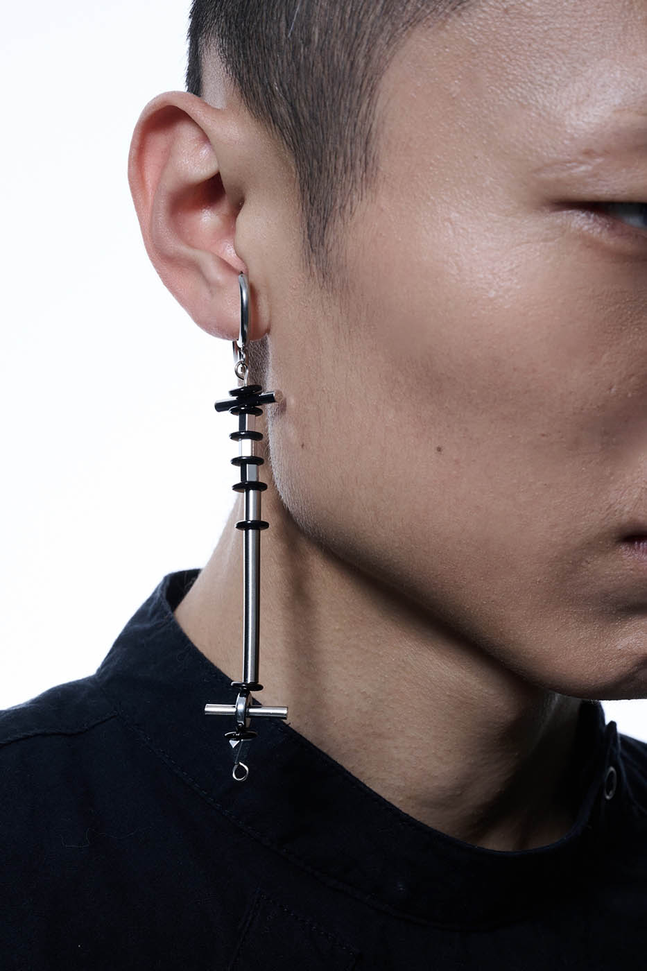 Chic Detachable Statement Necklace -  premium stainless steel necklace - Modern Detachable Necklace with Industrial Design - View 5