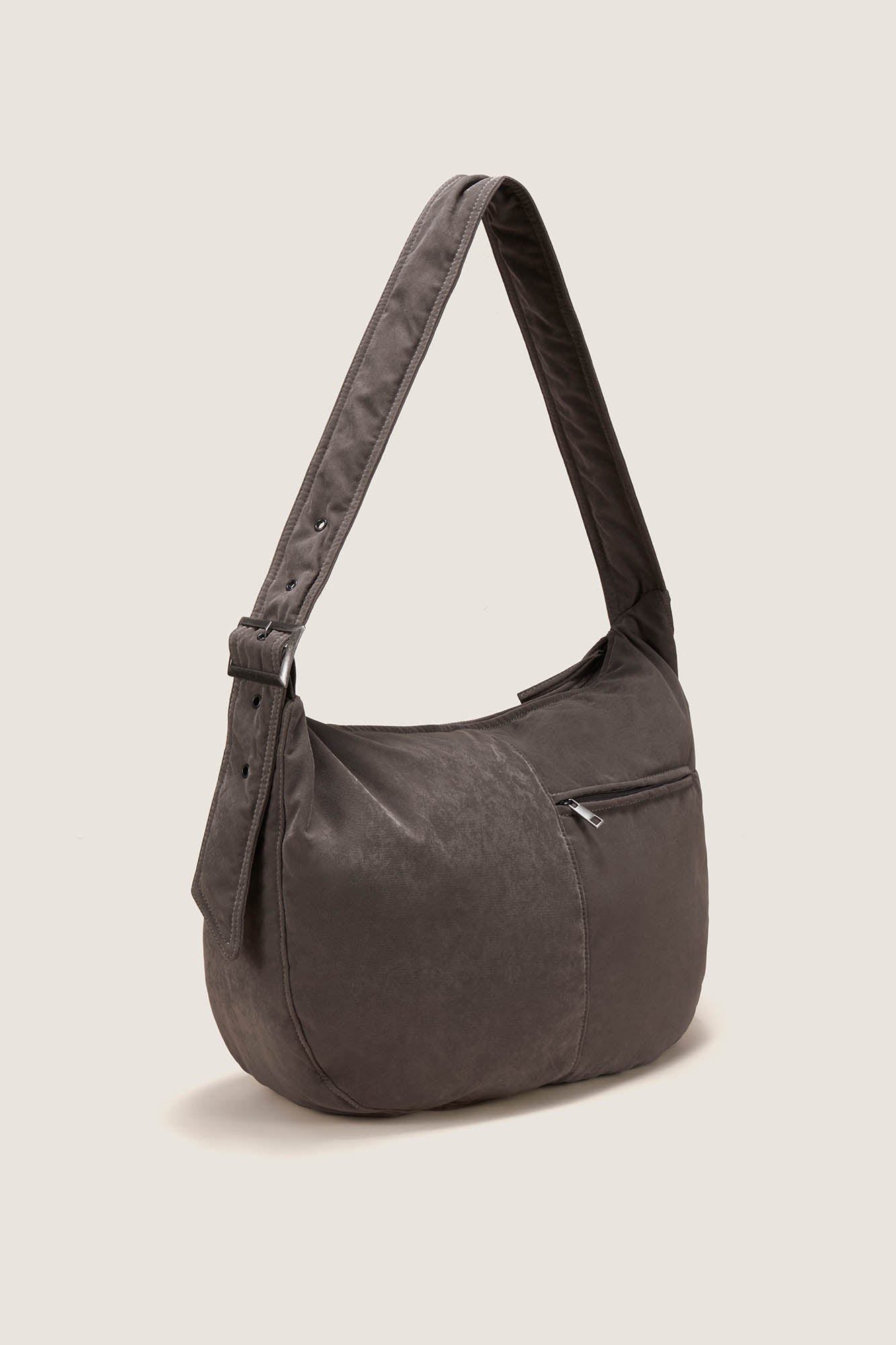 Chic Distressed Velvet Hobo Bag -  adjustable shoulder bag - Stylish Distressed Velvet Hobo Bag for Everyday Use - View 13