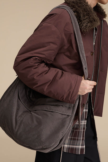 Chic Distressed Velvet Hobo Bag -  distressed - Stylish Distressed Velvet Hobo Bag for Everyday Use - View 5