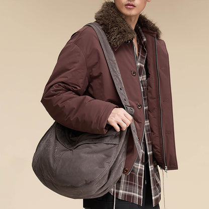 Chic Distressed Velvet Hobo Bag - New Arrivals - Stylish Distressed Velvet Hobo Bag for Everyday Use - Main view