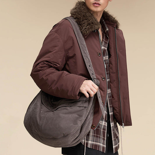 Chic Distressed Velvet Hobo Bag - New Arrivals - Stylish Distressed Velvet Hobo Bag for Everyday Use - Main view