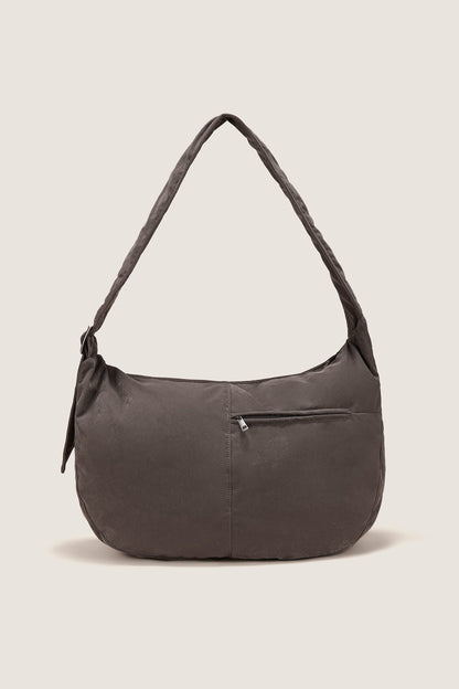 Chic Distressed Velvet Hobo Bag - velvet bag - Stylish Distressed Velvet Hobo Bag for Everyday Use - View 11