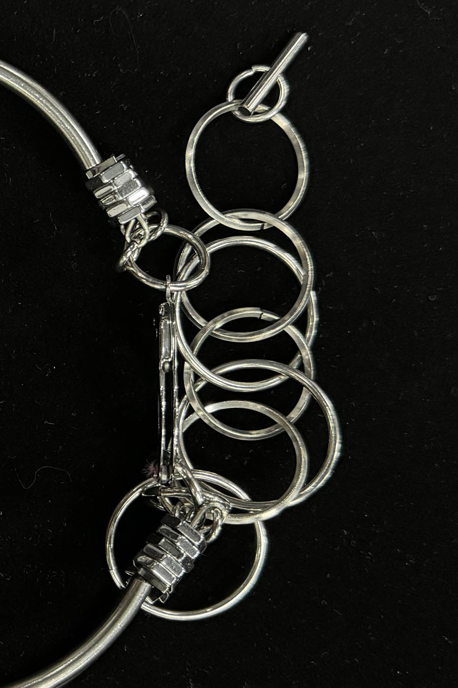 Chic Double-Strand Spiked Necklace - spiked necklace - Double-Strand Spiked Necklace for a Bold Statement - View 9