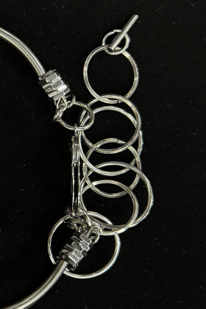 Chic Double-Strand Spiked Necklace - spiked necklace - Double-Strand Spiked Necklace for a Bold Statement - View 9