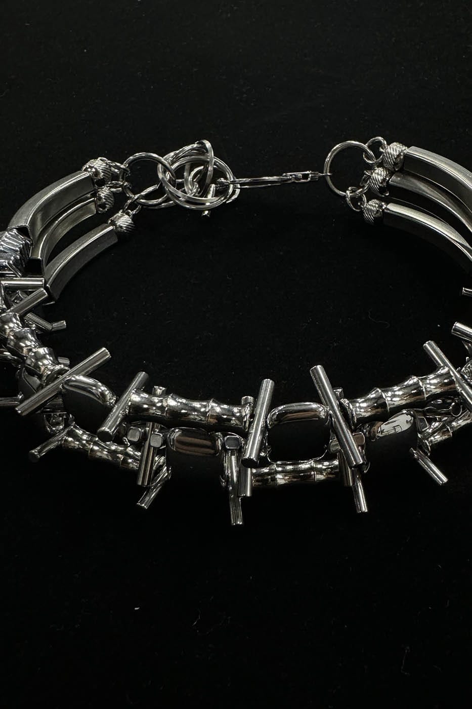 Chic Double-Strand Thorn Choker - thorn choker - Avant-Garde Double-Strand Thorn Choker for Bold Style - View 10