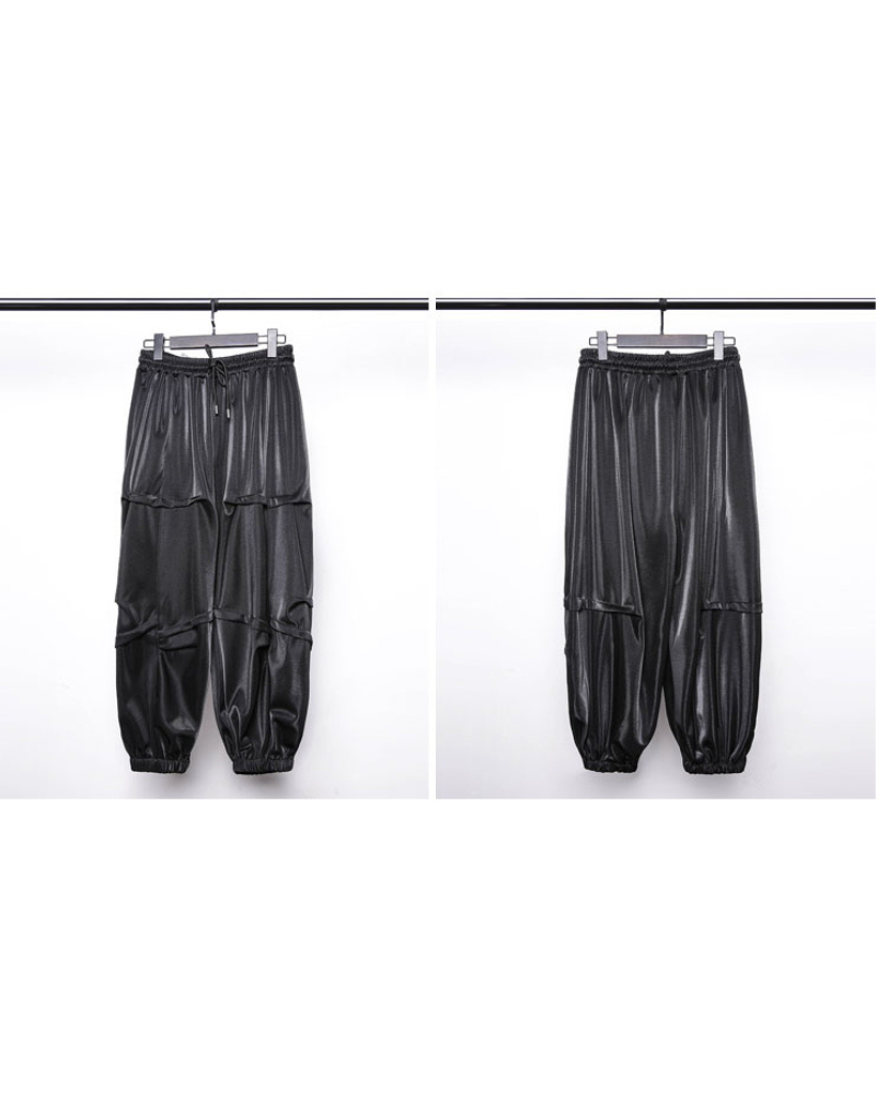 Chic Draped Tapered Cropped Pants -  casual and formal pants - Chic Draped Tapered Cropped Pants for Effortless Style - View 5