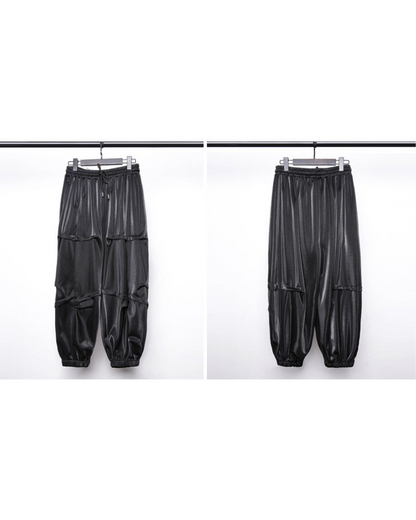 Chic Draped Tapered Cropped Pants -  casual and formal pants - Chic Draped Tapered Cropped Pants for Effortless Style - View 5