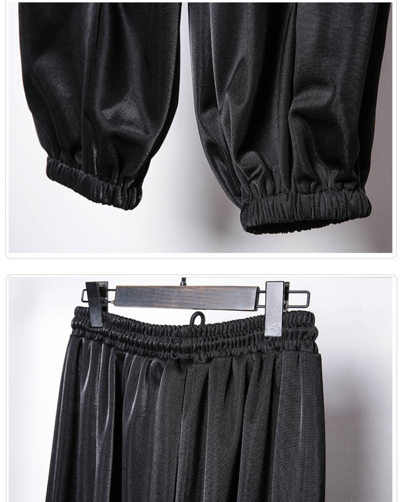 Chic Draped Tapered Cropped Pants -  stylish pants - Chic Draped Tapered Cropped Pants for Effortless Style - View 8