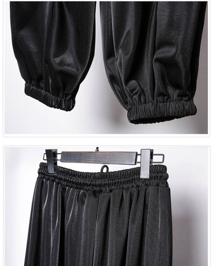 Chic Draped Tapered Cropped Pants -  stylish pants - Chic Draped Tapered Cropped Pants for Effortless Style - View 8