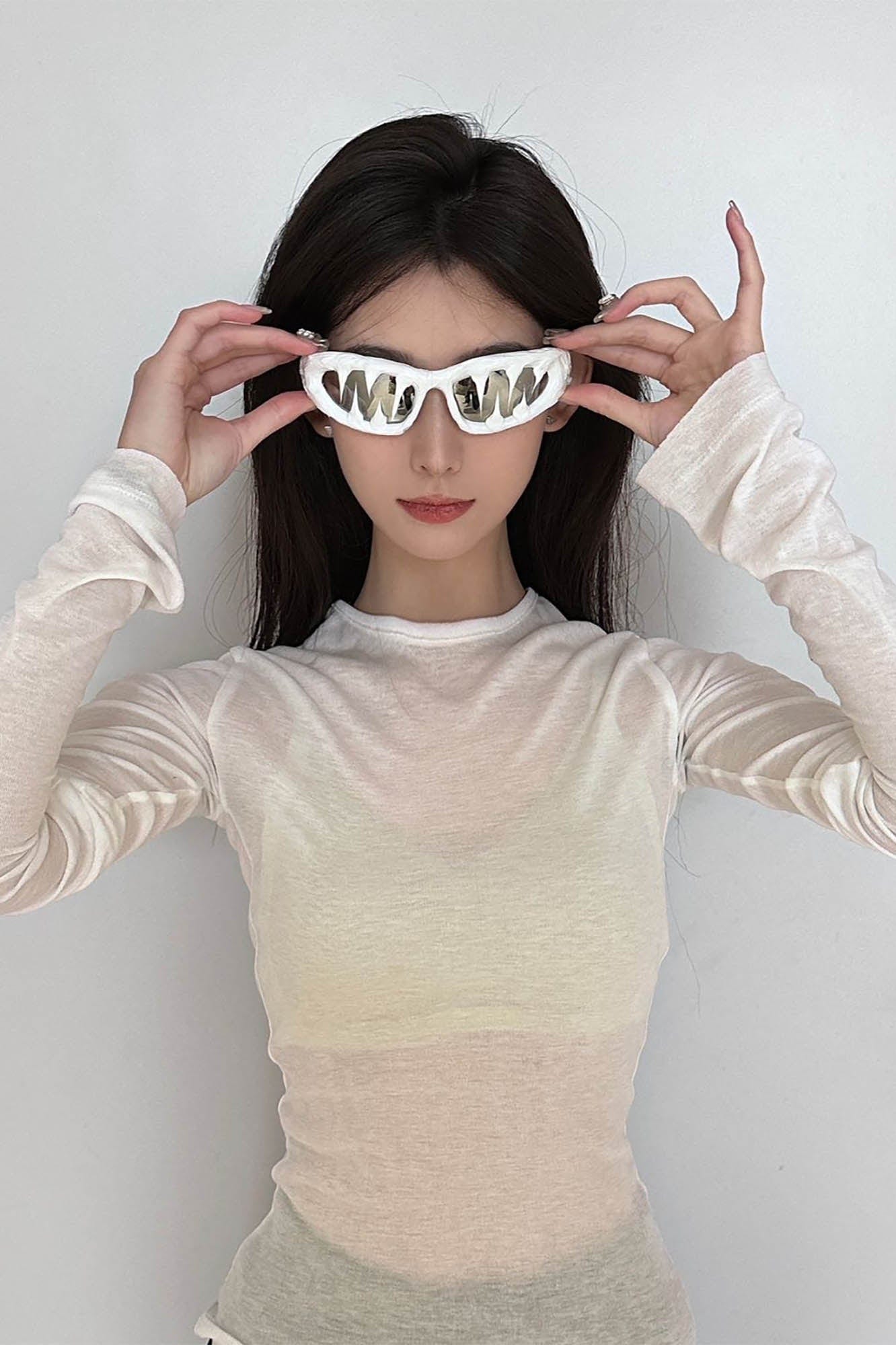 Chic Dripped Resin Sunglasses -  stylish eyewear - Handmade Chic Dripped Resin Sunglasses - View 6