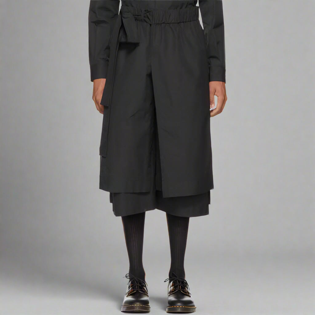 Chic Elegance Hakama Trousers - hakama trousers - Chic Hakama Trousers for Comfortable Streetwear Style - Main view