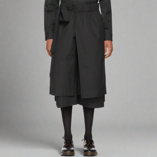 Chic Elegance Hakama Trousers - hakama trousers - Chic Hakama Trousers for Comfortable Streetwear Style - Main view