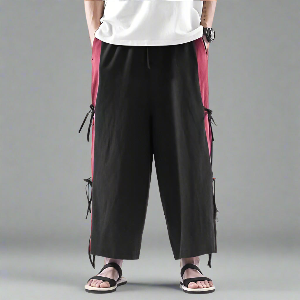 Chic Everyday Hakama Pants - breathable fabric - Chic Hakama Pants for Effortless Everyday Style - Main view