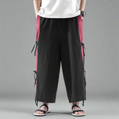 Chic Everyday Hakama Pants - breathable fabric - Chic Hakama Pants for Effortless Everyday Style - Main view