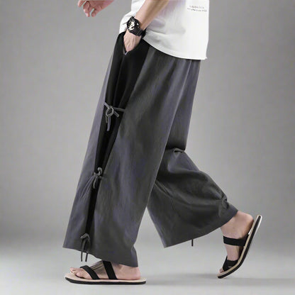 Chic Everyday Hakama Pants -  functional pockets - Chic Hakama Pants for Effortless Everyday Style - View 6